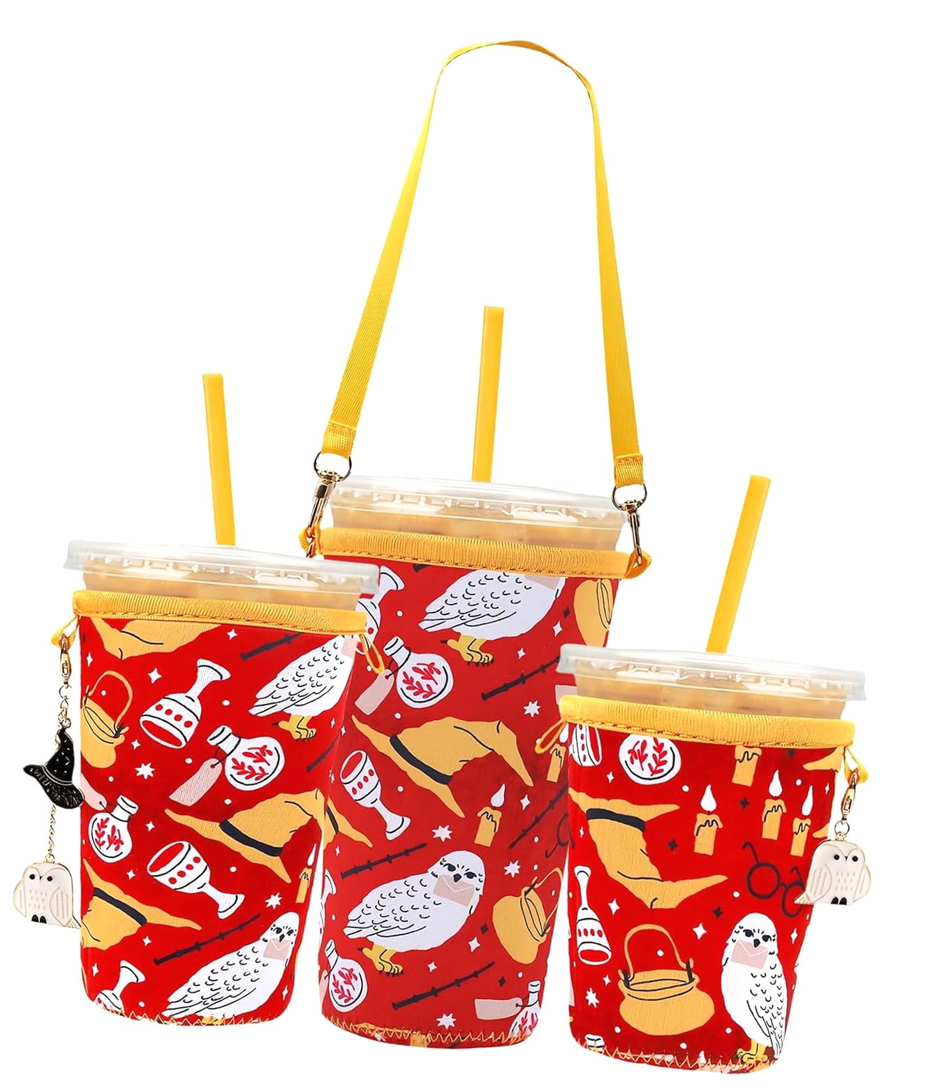 24 Resin Mini Coffee Cup Charms - 3D Cute Coffee Charms For Jewelry Making, Keychains, DIY Crafts