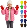 thumbnail image 1 of Cooraby 12 Pairs Kid's Winter Magic Gloves Children Stretchy Warm Magic Gloves Boys or Girls Knit Gloves for 6-12 Years, 1 of 7