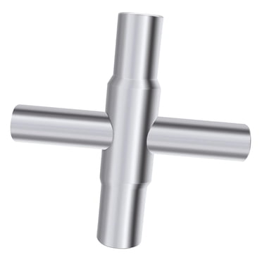 Heavy Duty 4-Way Sillcock Key – Water Wrench For Garden Faucets & Spigots (Made In USA)