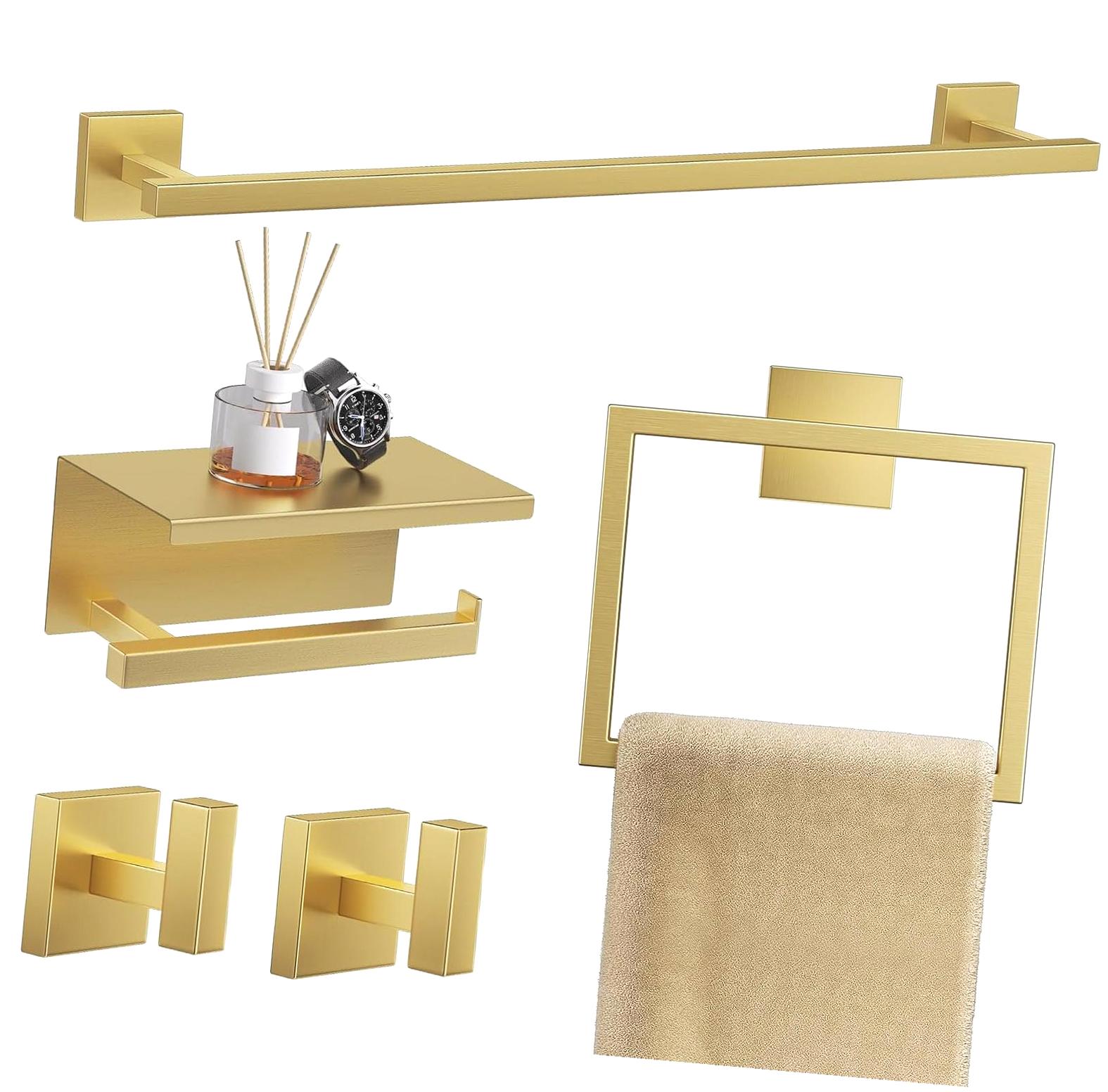 Myst Design 5-Piece Matte Bathroom Set Classic Wall Mounted Bathroom ...