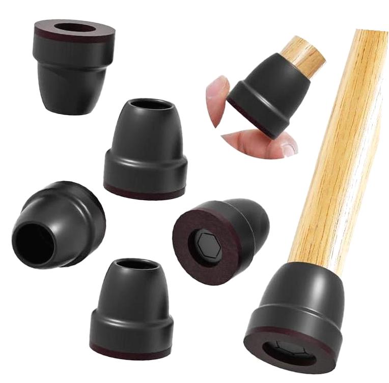 Myst Design 8 Piece Chair Leg Protectors for Hardwood Floors, Silicone ...