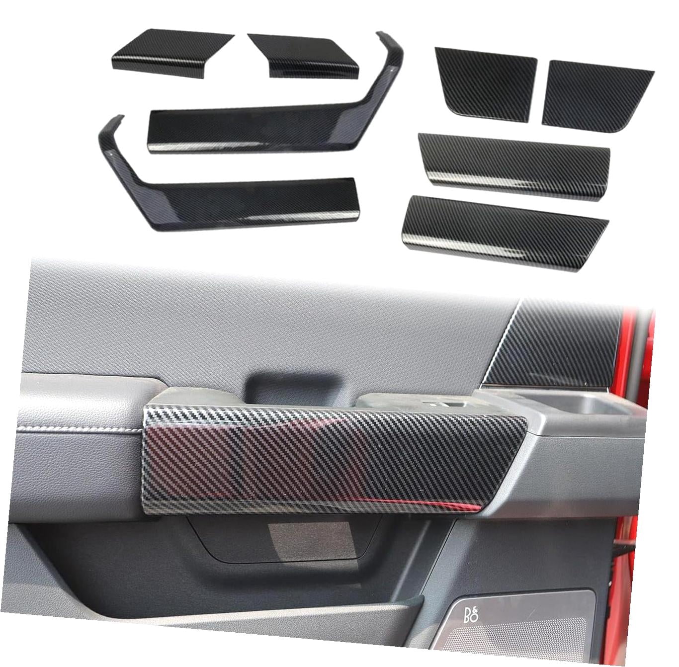 10x Center Console Decoration Cover Trim Kit for Ford F150 2015-2020