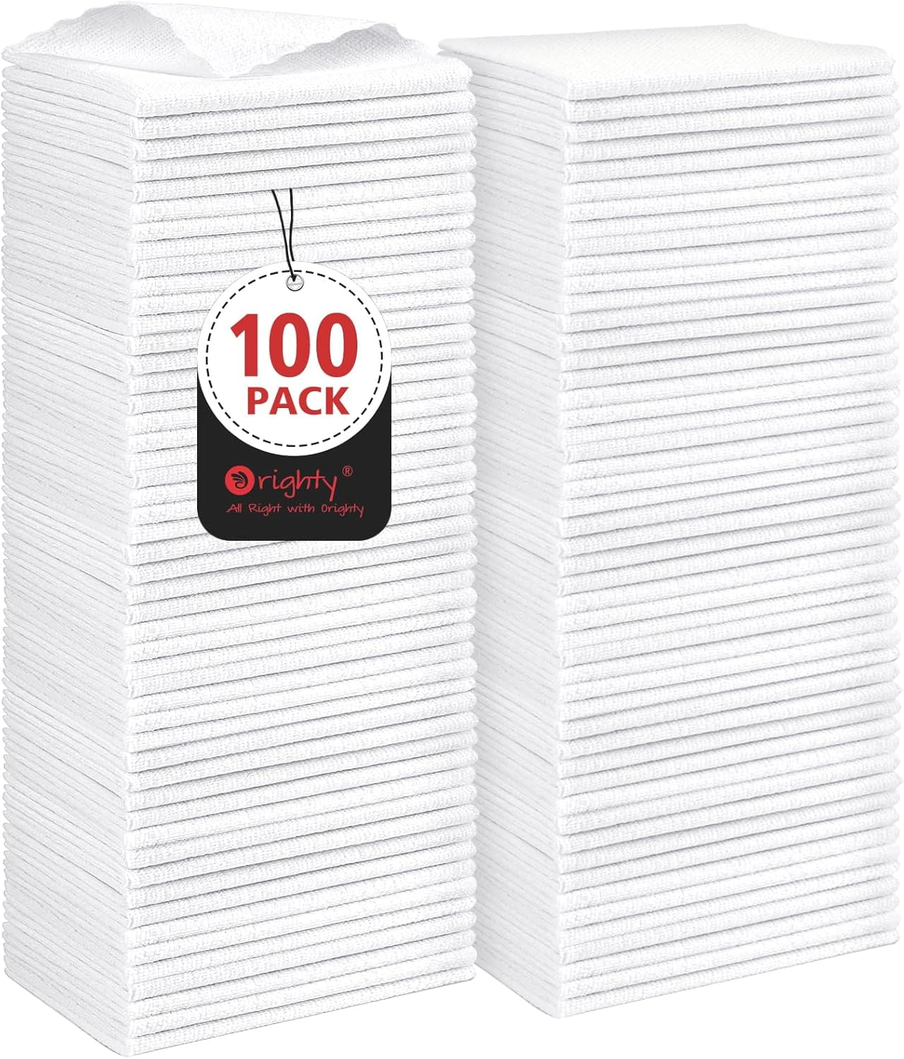 Multi Clean Rags Myst Design Cleaning Cloths, Shop Towels 100 Pack, Shop Rags Reusable ...