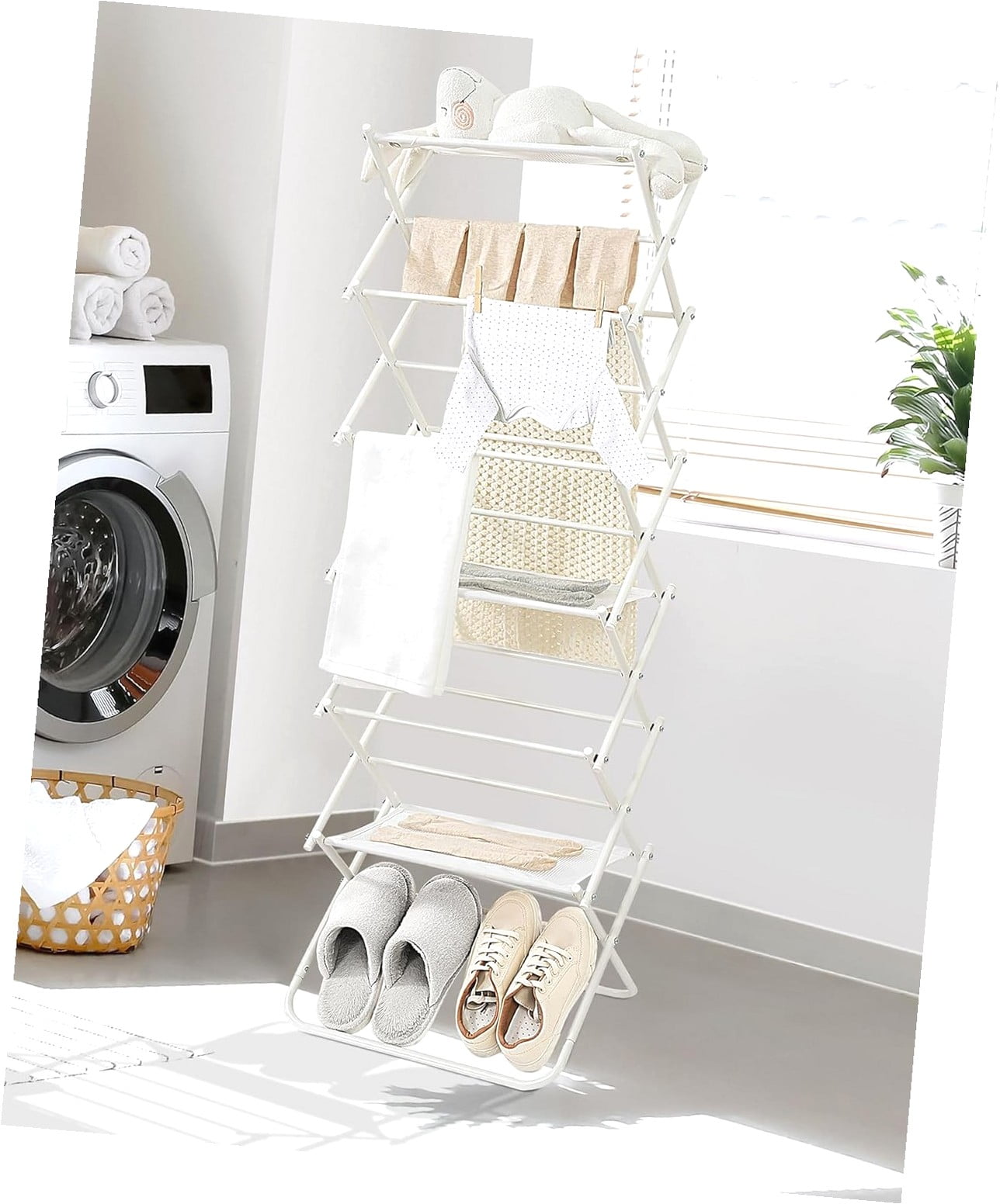 Myst Design Clothes Drying Rack, 6-Tier Collapsible Drying Racks for ...