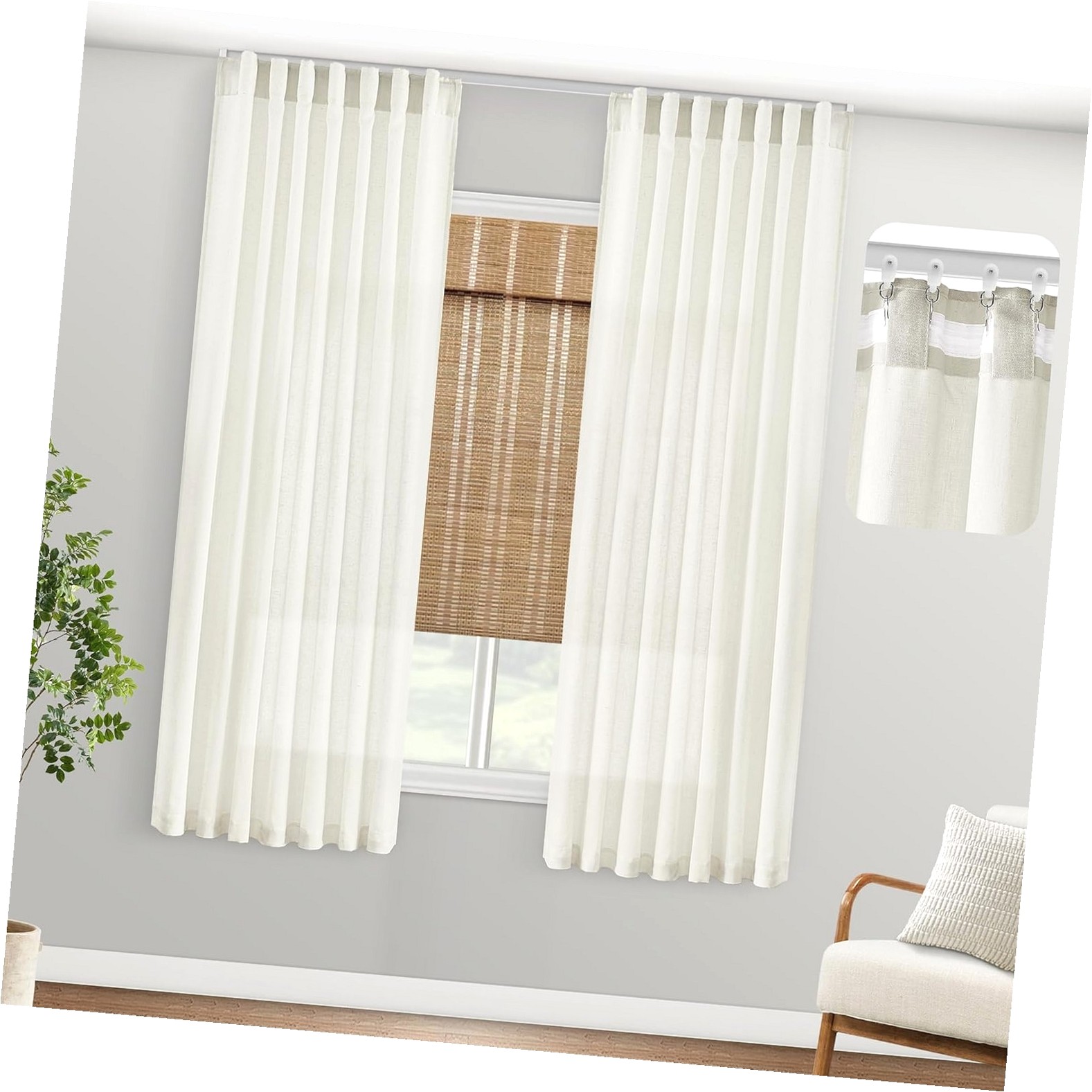 Short Windows Myst Design Farm House Colored Sheer Short Window Curtains for Bedroom ...