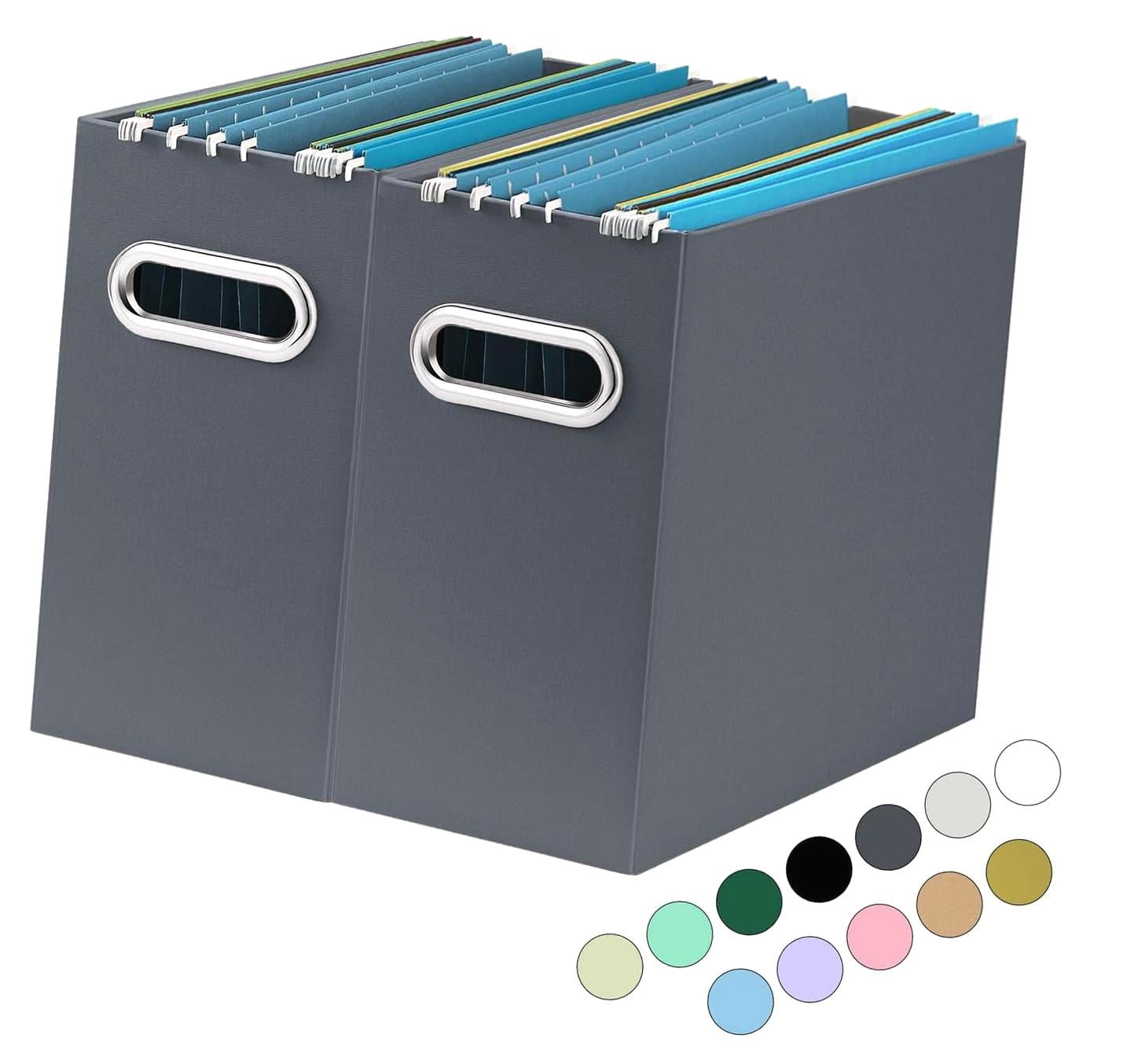 Myst Design File Organizer, Pair of Compact Storage Containers ...
