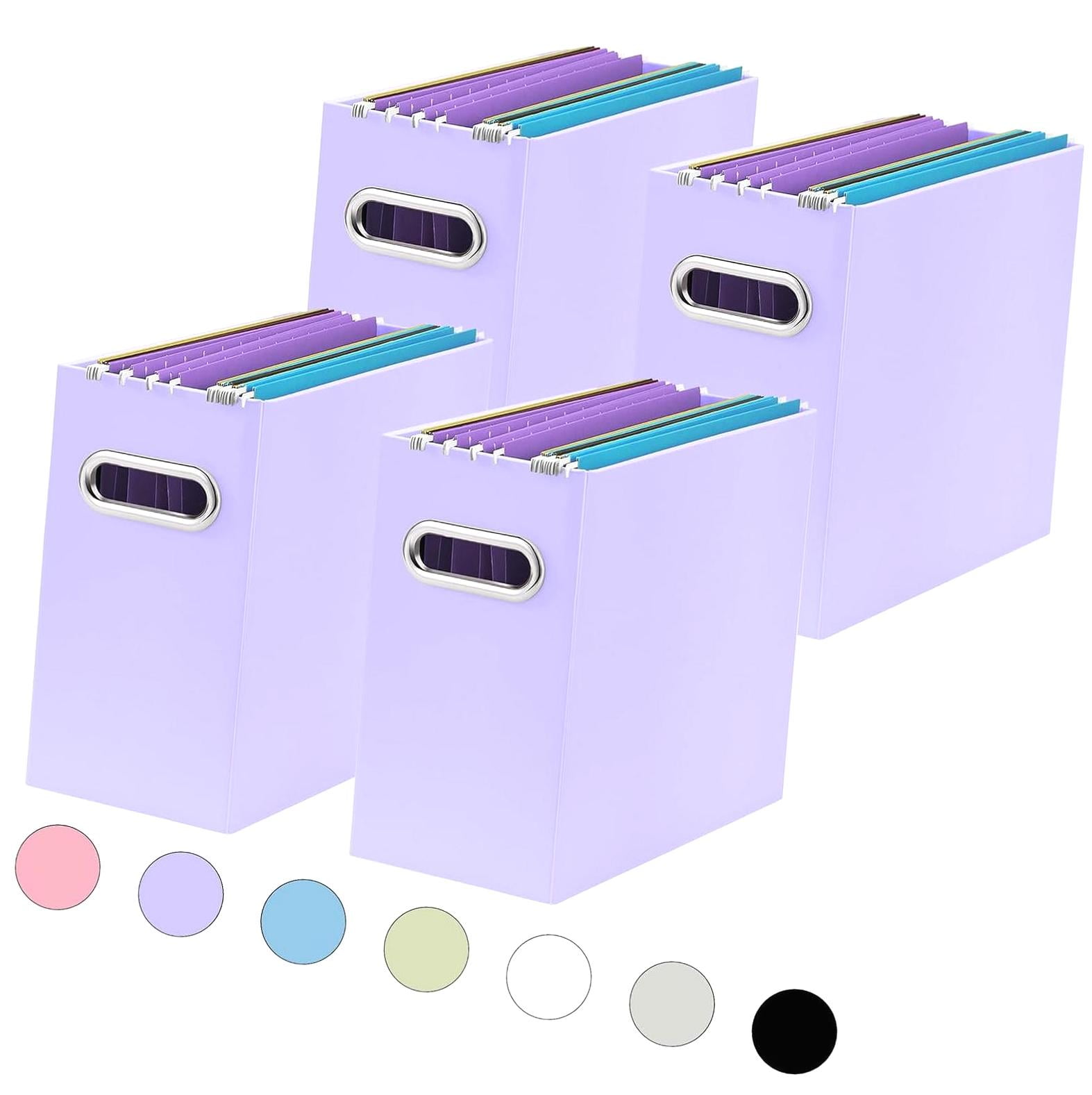 Myst Design File Organizer, Set of 4 Compact Storage Containers ...