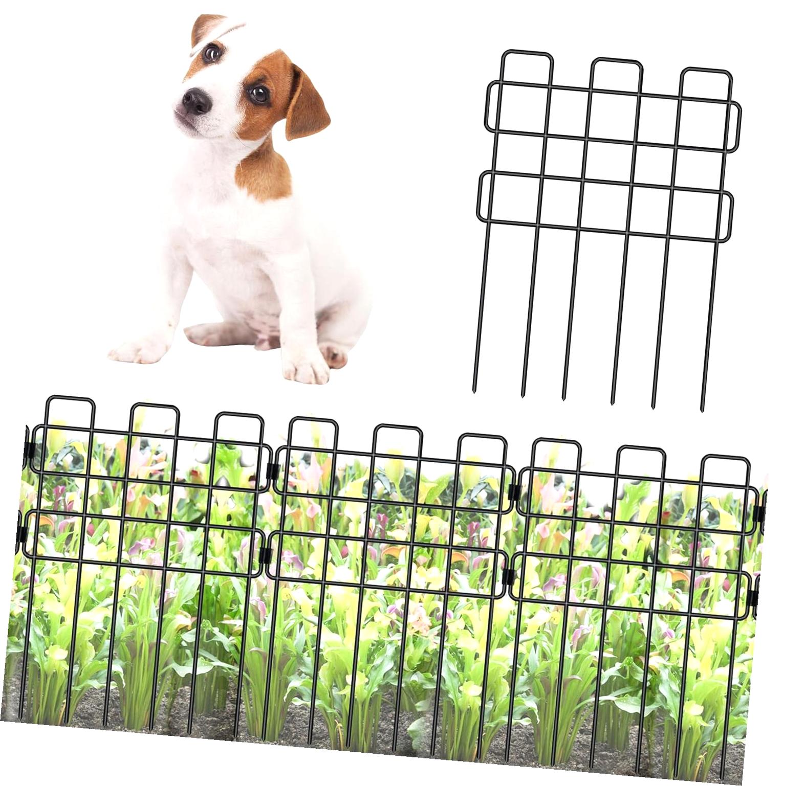 Myst Design Garden Barrier for Animals (Total 10 ft), 10 Sections, 16.5 ...