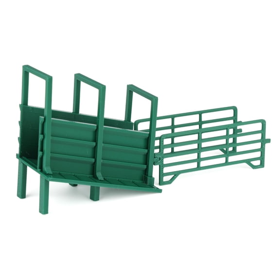 REVD 1/64 Green Cattle Loading Ramp with Corral Panels, 3D Printed, RVD1037