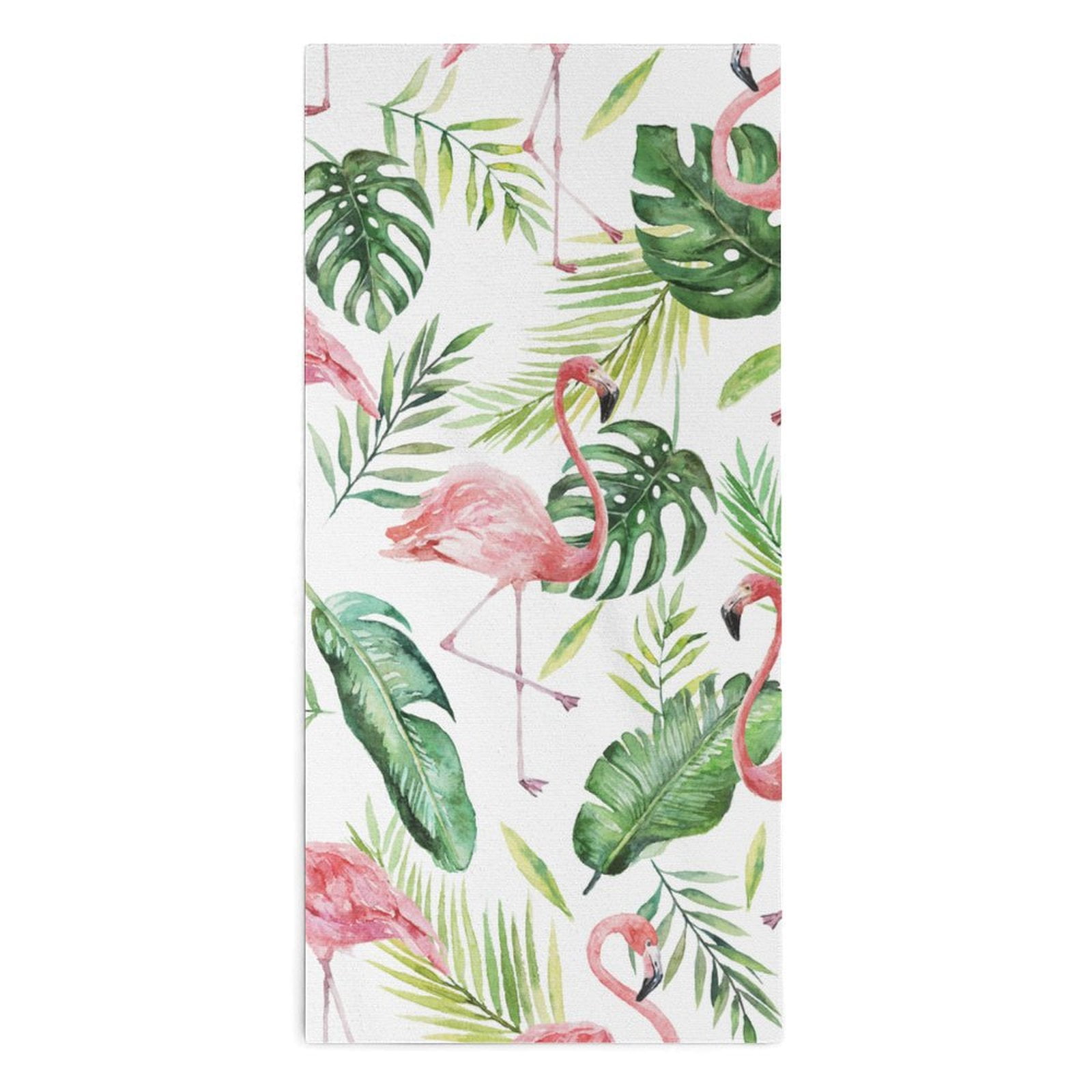 Myst Design Microfiber Hand Towels for Bathroom Green Palm Leaves