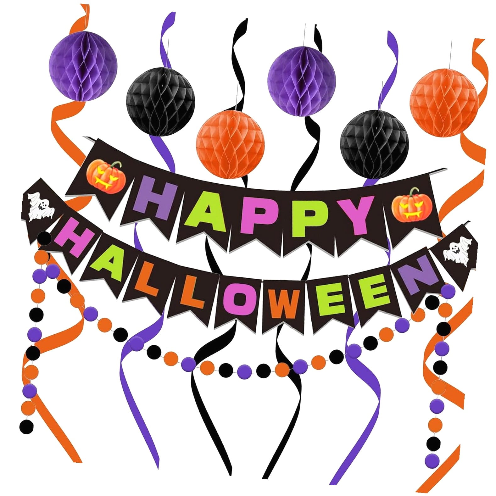 Modern Whimsy Art Party Decorations - 2-Piece Banner Set With Happy Birthday & Paint Garland - View #12