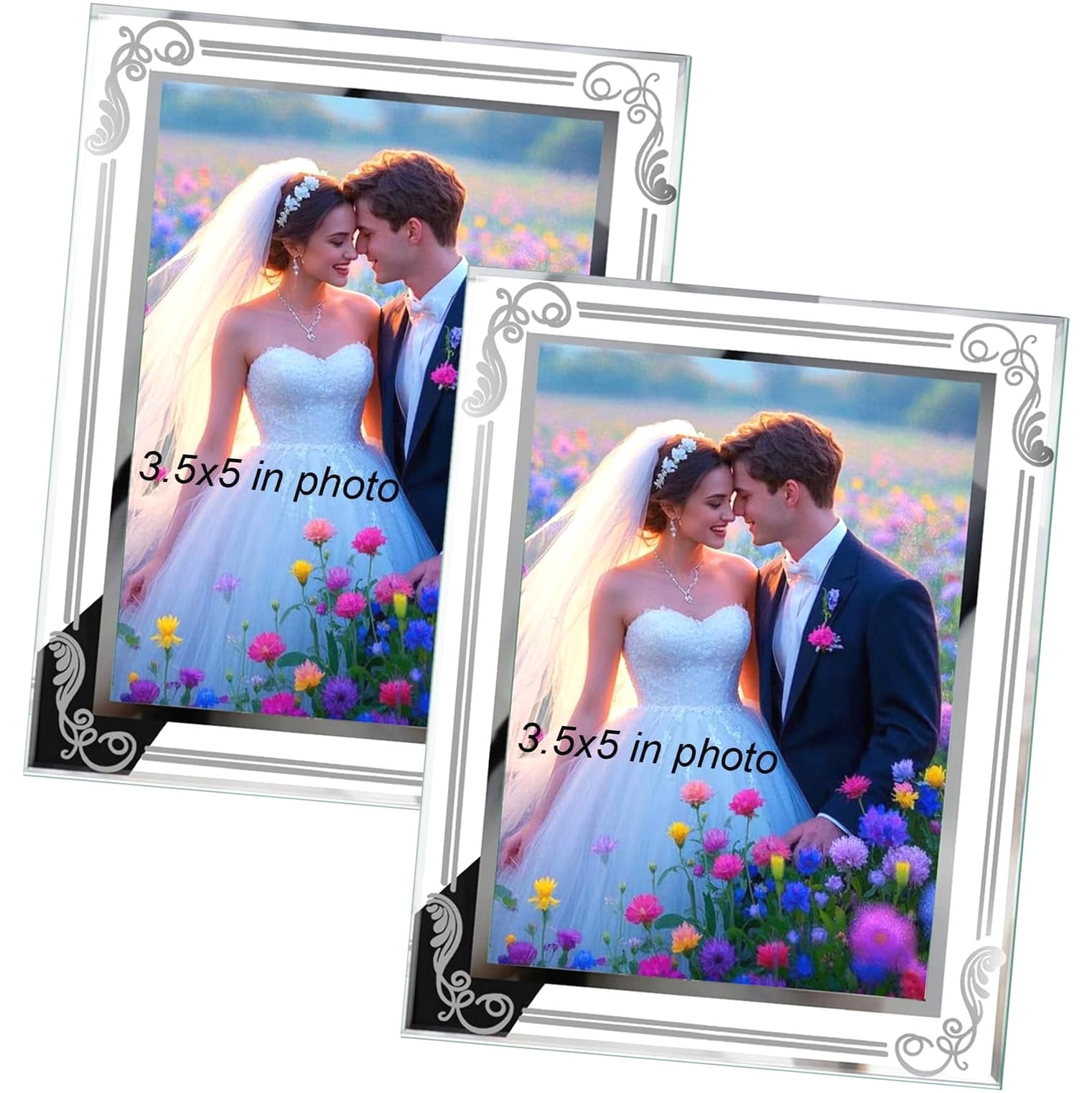 Myst Design Photo Picture Frame 2 Pack 3.5x5 Definition Vertical and ...