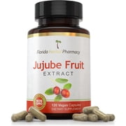 Florida Herbal Pharmacy, Jujube Fruit Extract Supplement Capsules 101 120 Capsules Two Months Supply