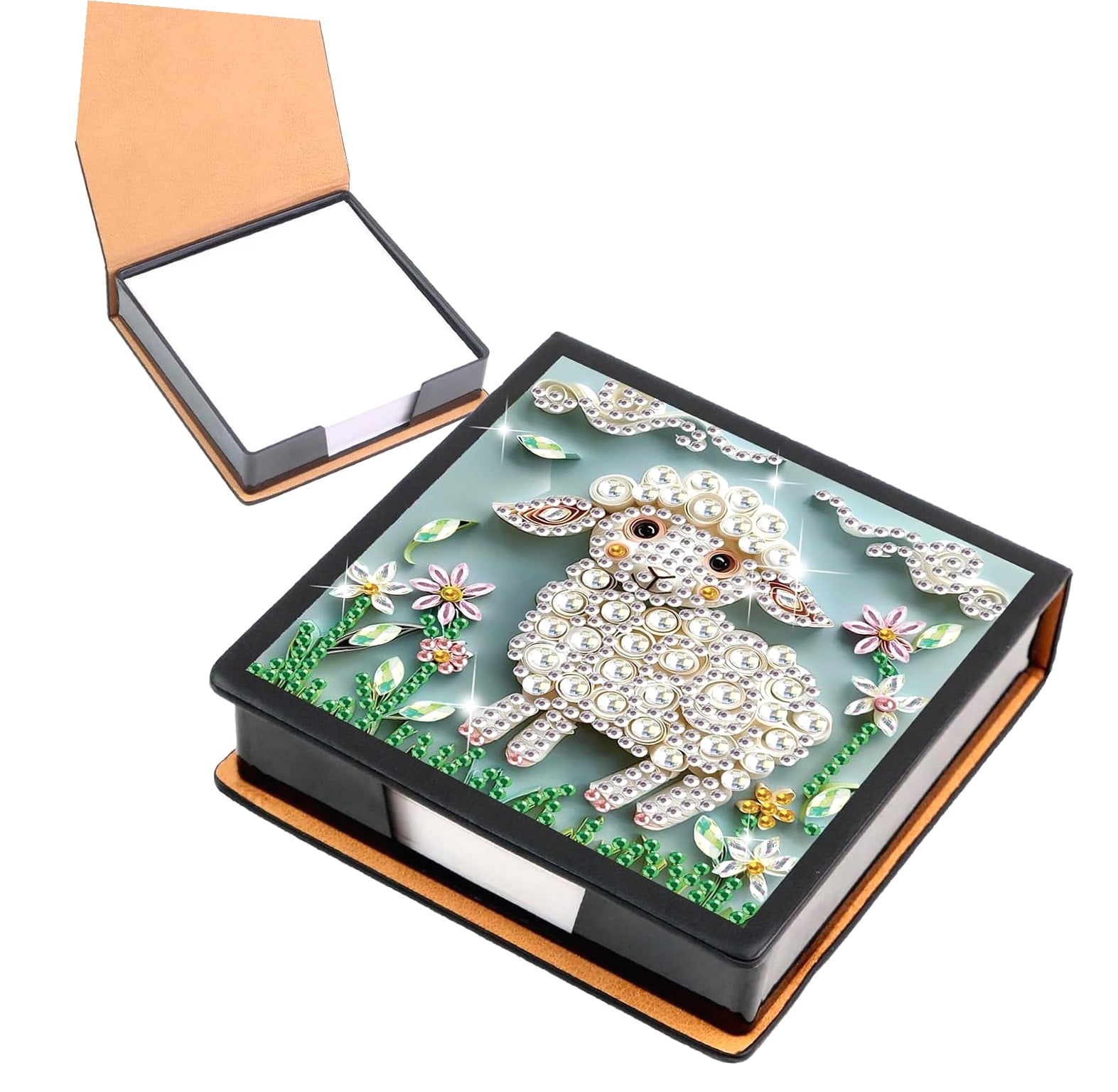 Myst Design Sheep Painting Kit Note Box, Memo Paper Storage Box, Sticky ...