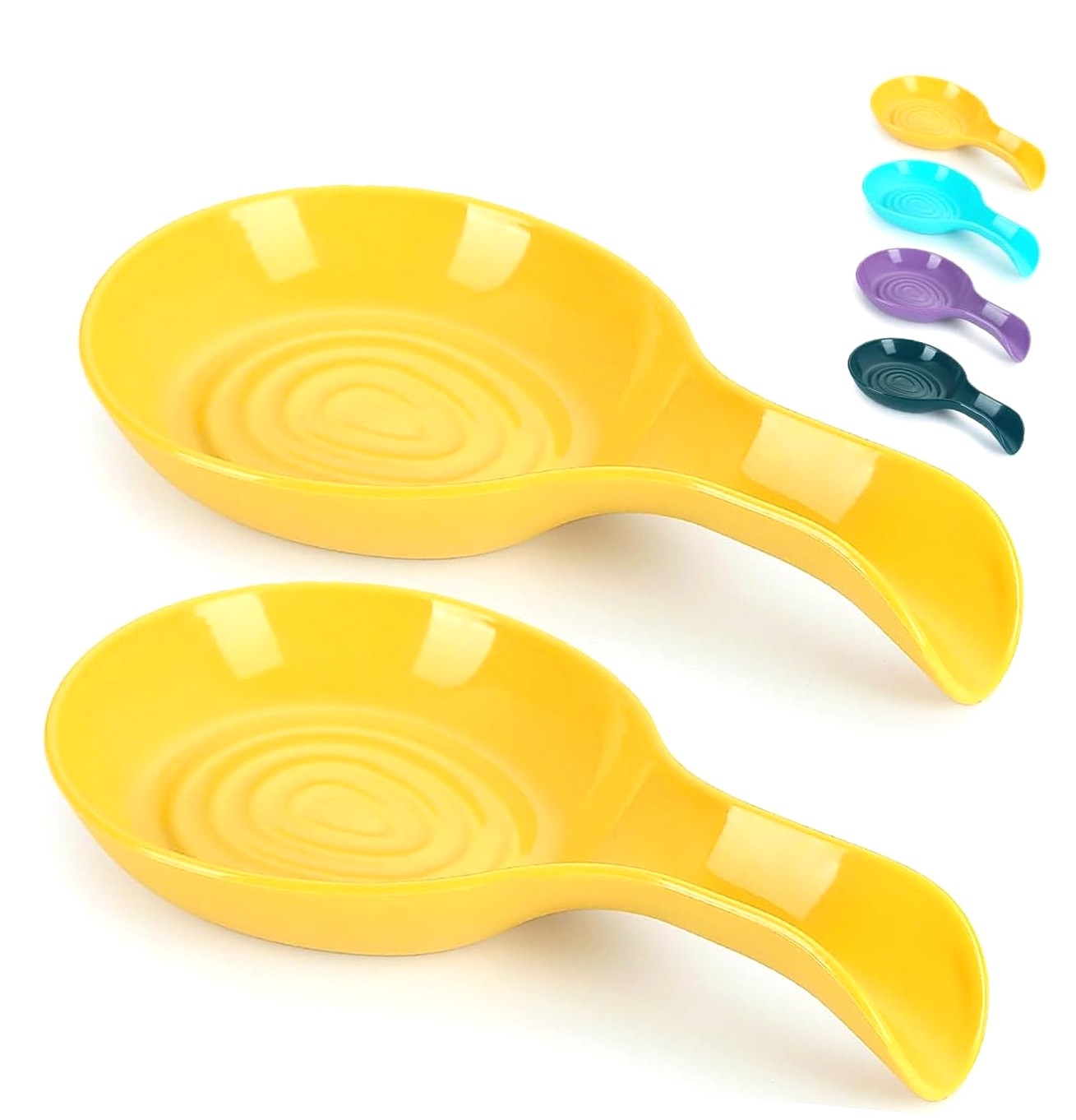 Spoon Rack Plastick Myst Design Spoon Rest Set of 2, Plastic Spoon Holder for Kitchen ...