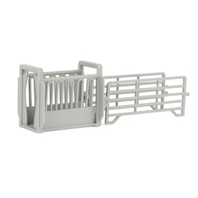 REVD 1/64 Gray Cattle Squeeze Chute with Corral Panels, 3D Printed, RVD1034