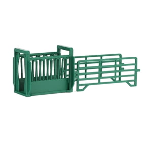 REVD 1/64 Green Cattle Squeeze Chute with Corral Panels, 3D Printed, RVD1033