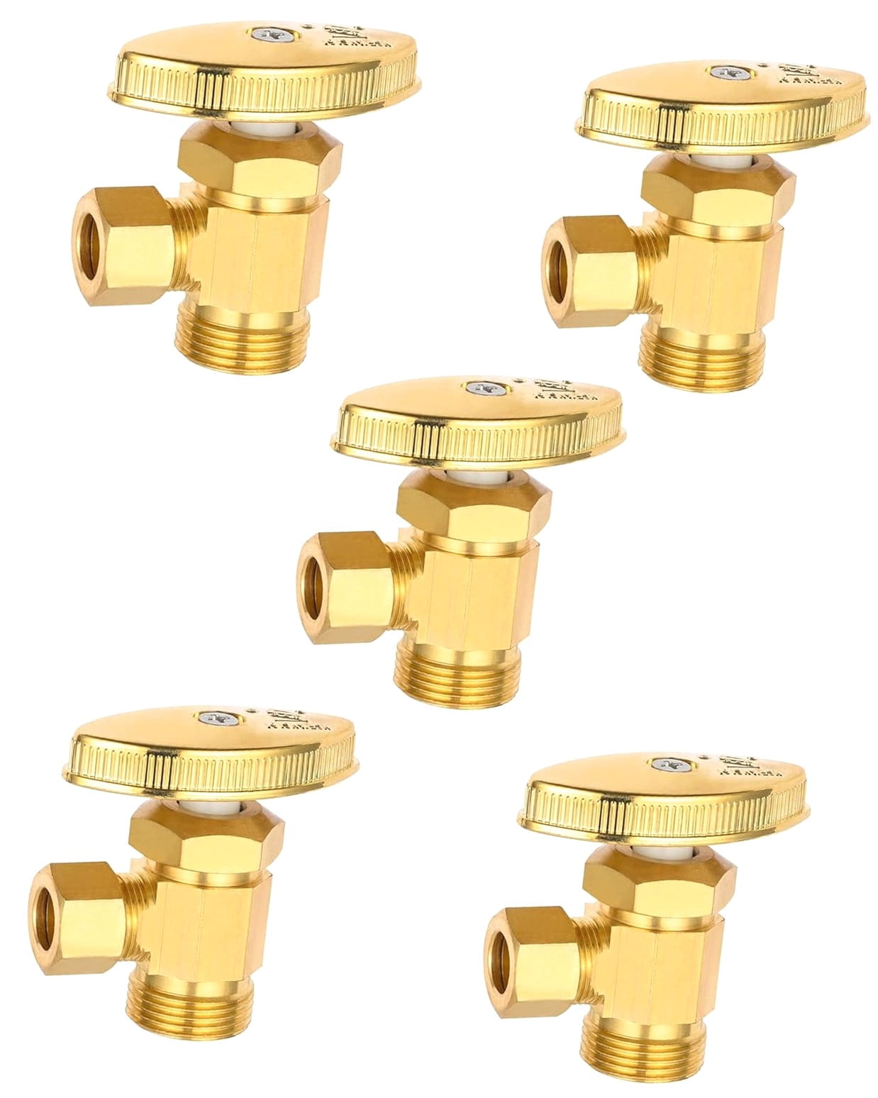 Raccord Laiton Compression 1/4" OD Vers 3/8" FIP ProFlo - Lot De 5 Pièces Neuf