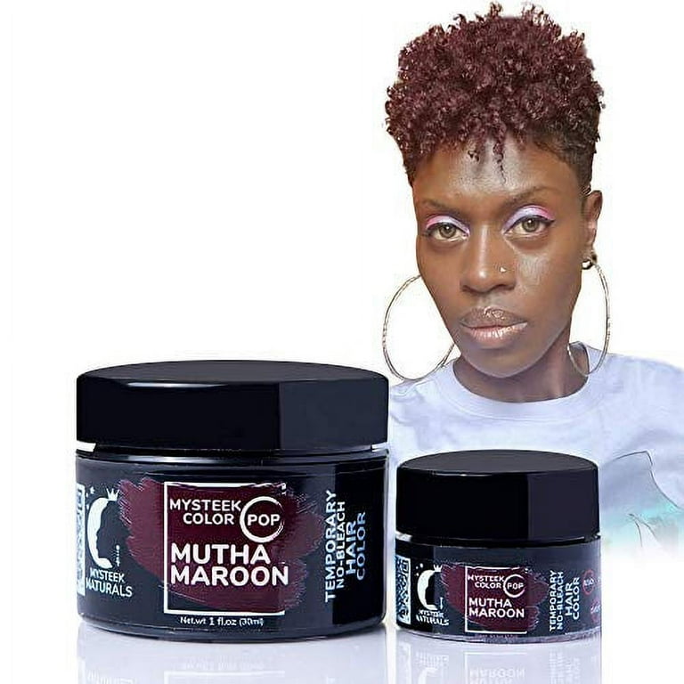 Mysteek Color Pop Temporary Hair Color for Dark Hair or Light Hair 