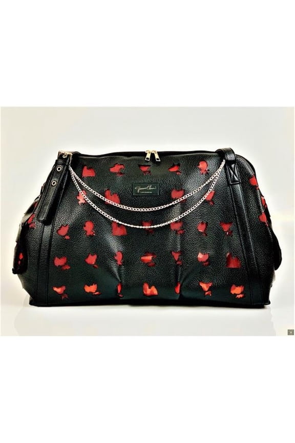 Mystere Satchel Bag, Black