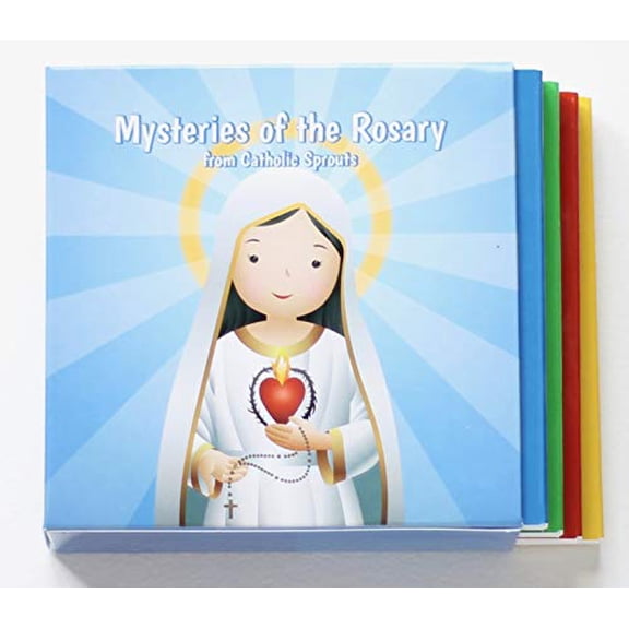 Pre-Owned Mysteries of the Rosary from Catholic Sprouts 4 NEW Board Books Pray The Rosary