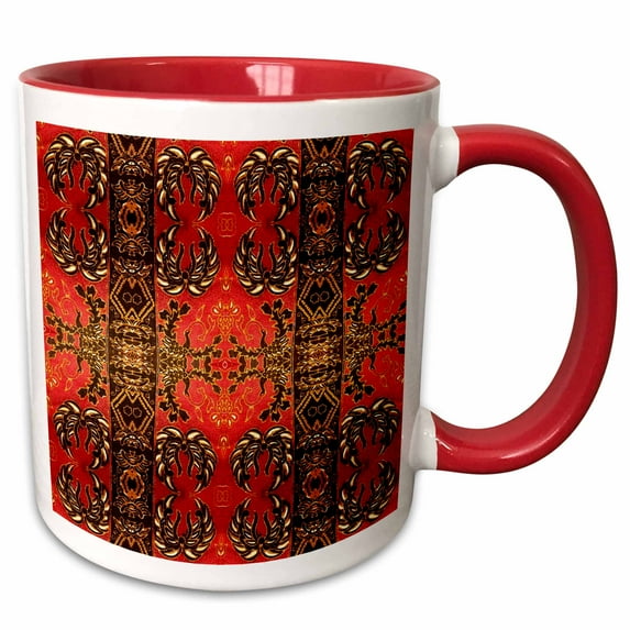 3drose, Mysterious, 11oz Two-tone Red Mug