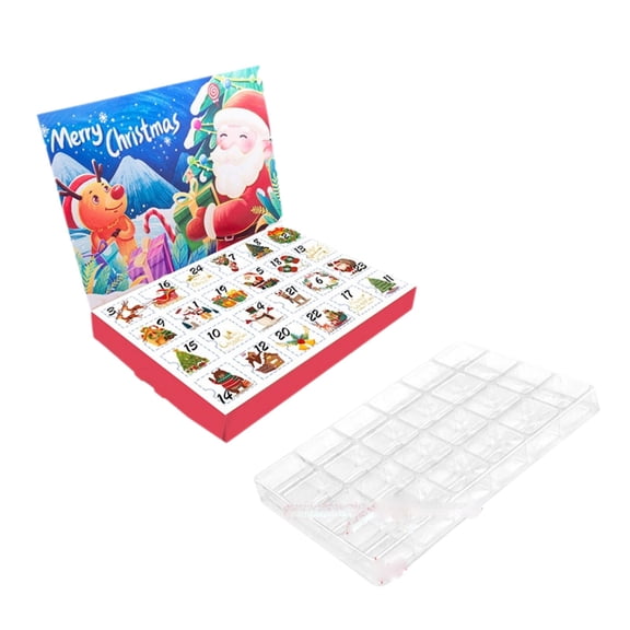 Mysterious Advent Countdown Calendar Set DIY Craft Kit for Holiday Surprises and Festive Home Decorations