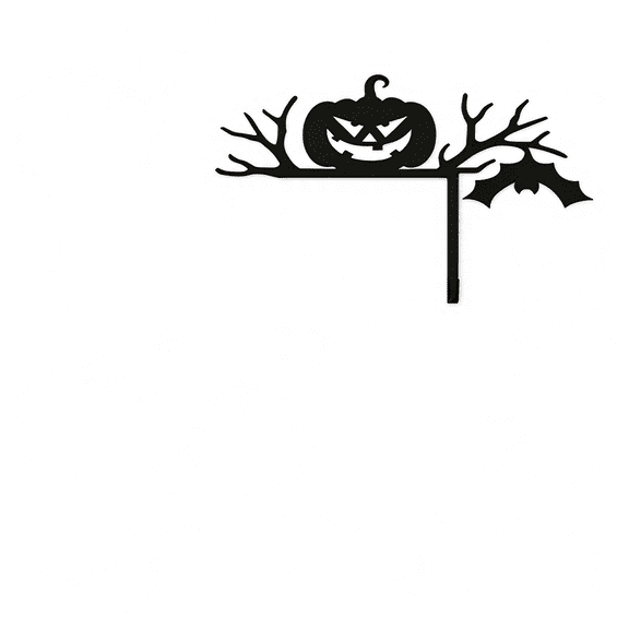 Mysterious Black Silhouette Door Decor Spooky Halloween Hanging Ornaments Gothic Window Frame for Party Home Outdoor Decoration
