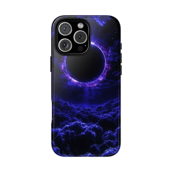 Mysterious Cosmic Void Portal Space Case for iPhone 17 to 11 Pro Max