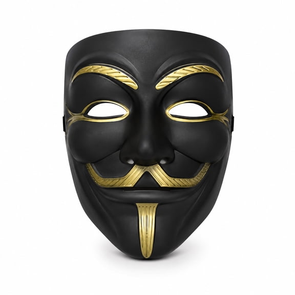 Mysterious Cyber Black Mask for Parties and Cosplay