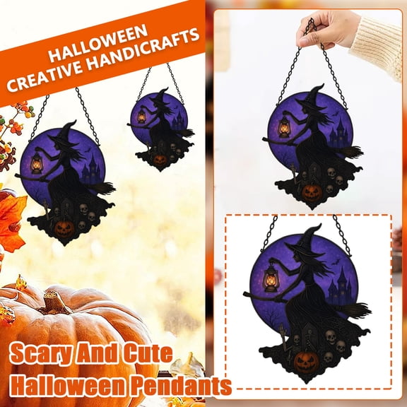 Mysterious Dark Halloween Festive Hanging Prop Decor, Outdoor Porch Tree Haunted House Trick Or Treat Spooky Scene Setup, Tear Proof Weatherproof Craftsmanship Display For Holiday Party Guests