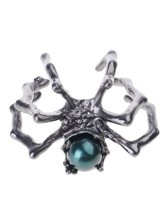 Mysterious Gothic Adjustable Punk Jewelry For Women With Shimmering Moonstone Edgy Design