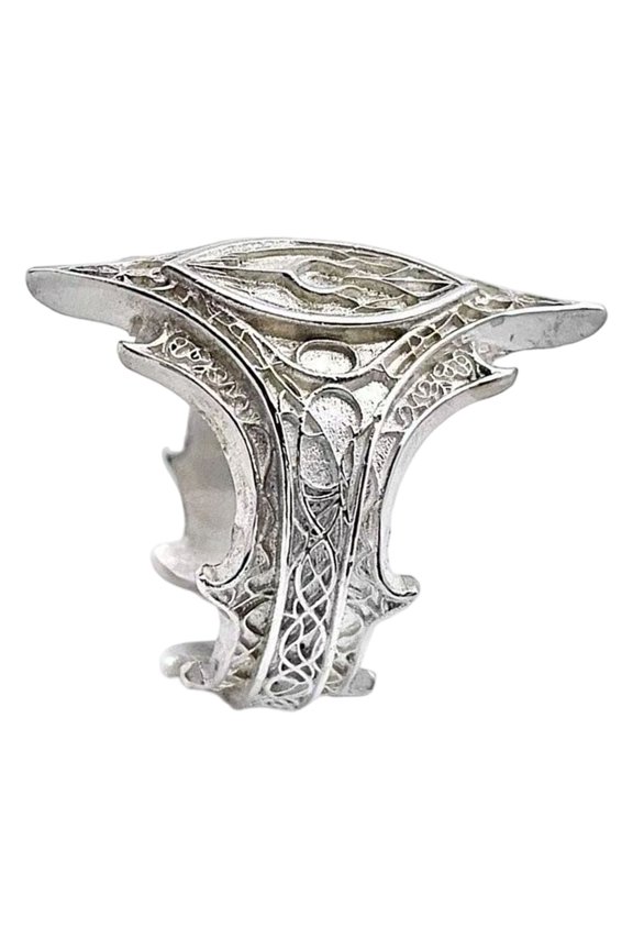 Mysterious Gothic Adjustable Rings Open Design Alloy Metal Jewelry Edgy Styles For Her Him