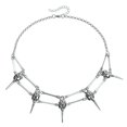 thumbnail image 1 of Mysterious Gothic Bird Head Necklace Suitable for Parties and Festivals, 1 of 11