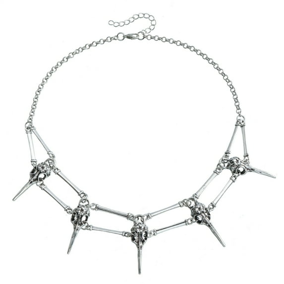 Mysterious Gothic Bird Head Necklace Suitable for Parties and Festivals