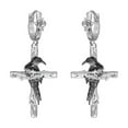 thumbnail image 1 of Mysterious Gothic Crow Crosses Earrings Punk Rock Jewelry Sophisticated Alloy Design, 1 of 8