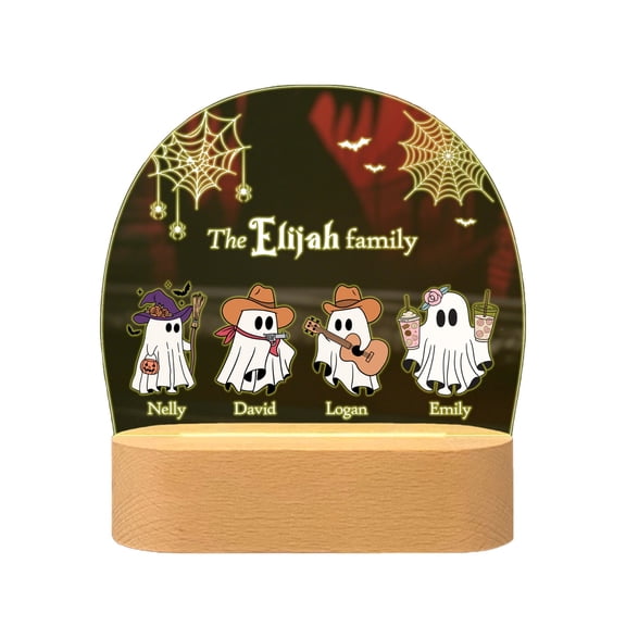 Mysterious Halloween Glowing Ambient Light Decor, Indoor Home Tabletop Haunted House Trick Or Treat Spooky Party Vibe, Weatherproof Reusable Craftsmanship Display For Holiday Party Guests