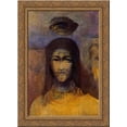 thumbnail image 1 of Mysterious Head 20x24 Gold Ornate Wood Framed Canvas Art by Redon, Odilon, 1 of 2