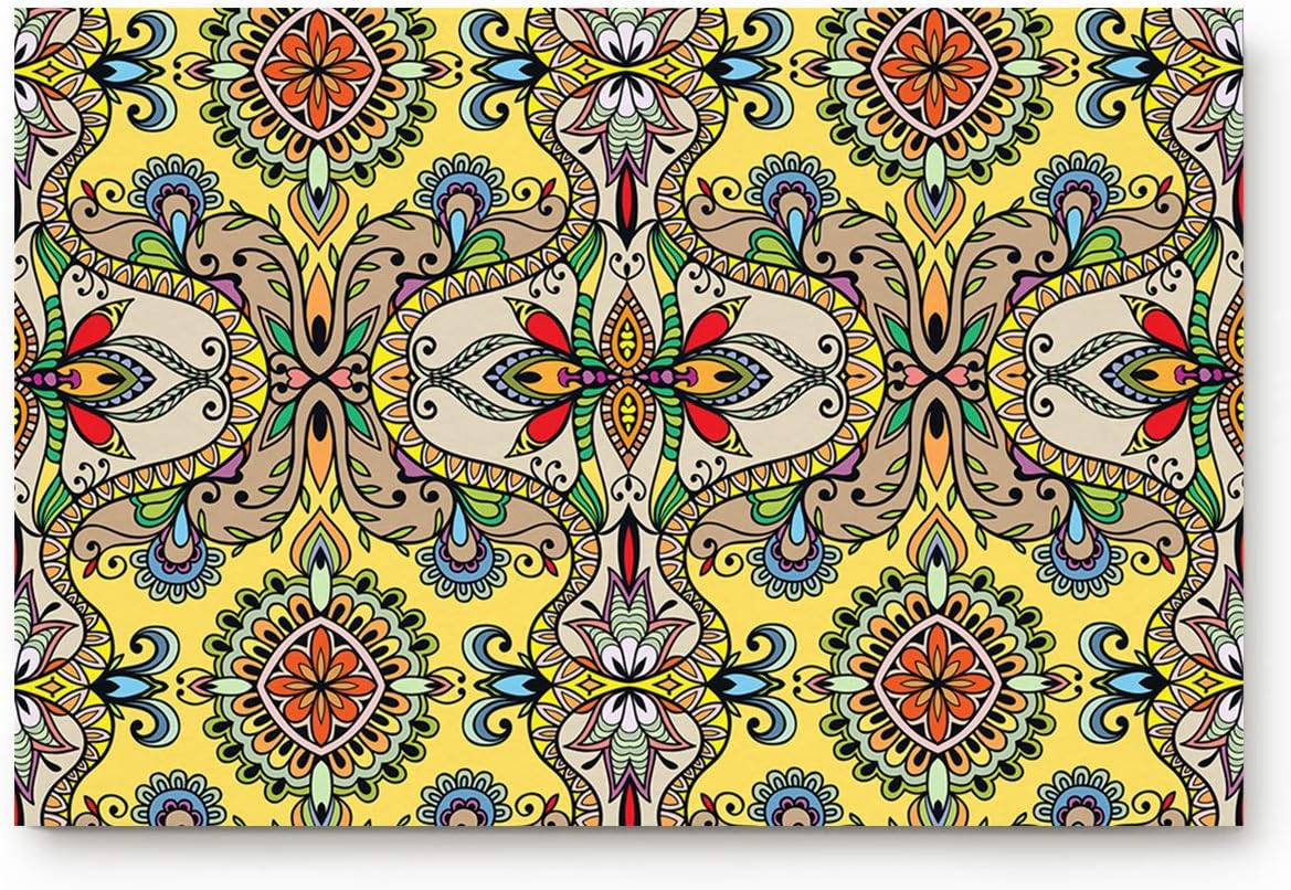 Mysterious Palace Pattern Indoor Doormat NonSlip Front Door