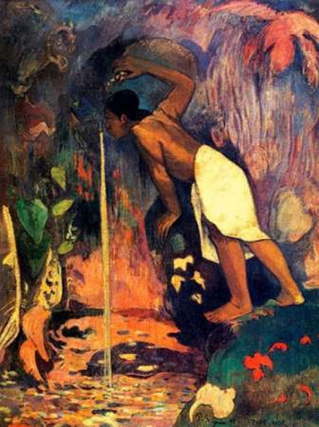 Mysterious Water Canvas Art - Paul Gauguin (18 x 24)