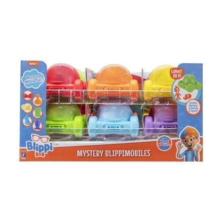 Mystery 3 inch BlippiMobiles Collectible - Includes 1 BlippiMobile, 1 Exclusive Blippi Figure, 1 BlippiMobile Accessory