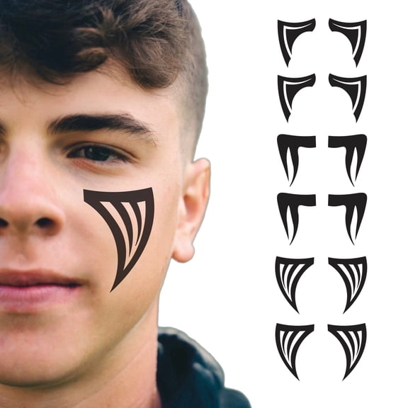 BLSTK Variety Pack Temporary Tattoo Eye Black | 6-Pack | Viper, Phantom, Phoenix
