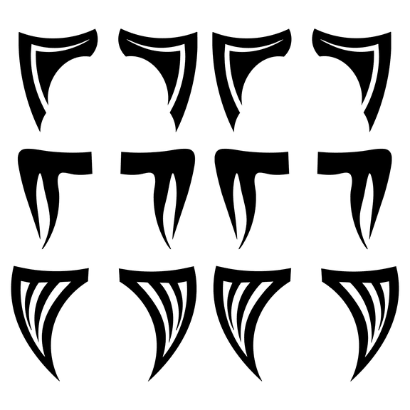 BLSTK Variety Pack Temporary Tattoo Eye Black | 6-Pack | Viper, Phantom, Phoenix