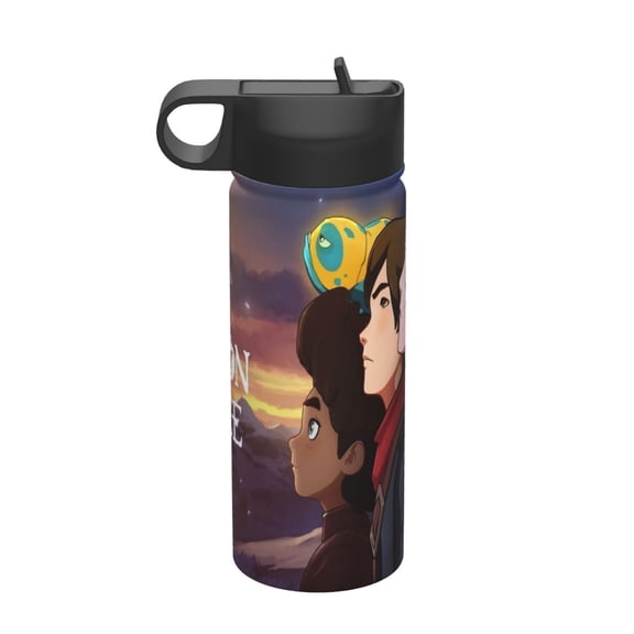 The Mystery of Aaravos Kids Insulated Water Bottle With Straw - 18 Oz Stainless Steel Double Wall Vacuum Cup, Leakproof, Bpa Free, Suitable For Boys And Girls