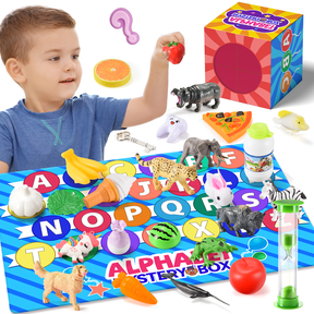 Mystery Alphabet Box for Kids, 26Pcs Alphabet Learning Toys for 1 2 3 Year Old Toddlers, Letters Sorting Matching Game
