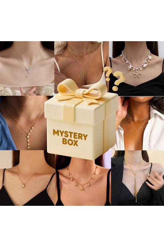 Mystery Blind Box Fashion Necklace for Women Random Color 1 Piece