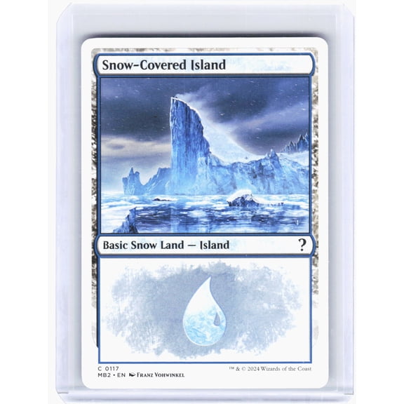 Mystery Booster 2 Snow-Covered Island (White Border) Non-Foil Common #117