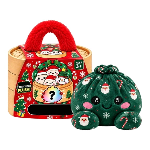 Toy Box Mode Mystery Christmas Stuffed Dumpling Plush Squishy Toy,Cute Dumpling ...