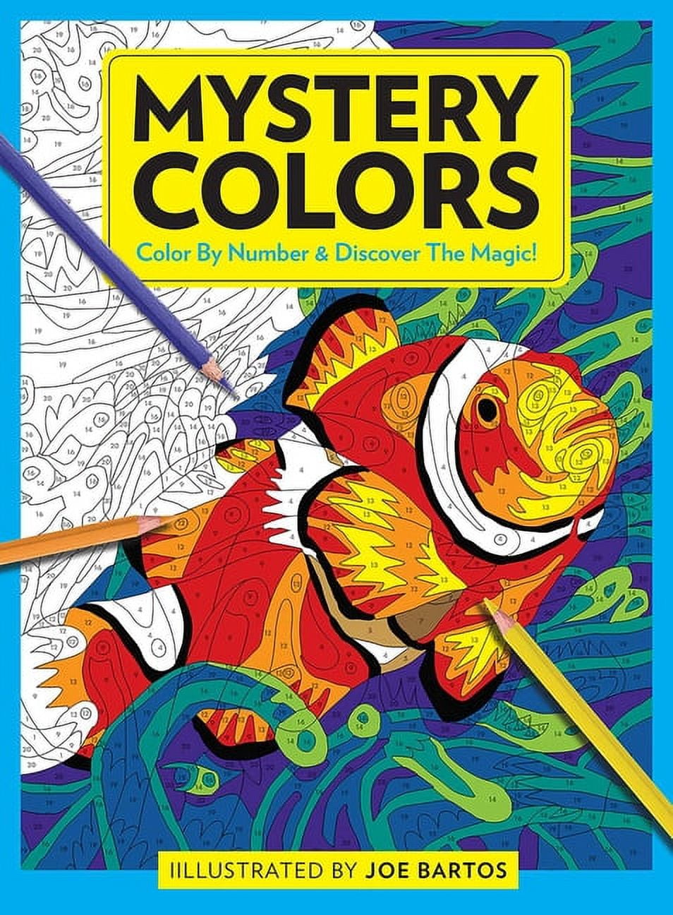 Mystery colors creative color by number & discover magic: Stress Relieving  Patterns Color by Number Adult Coloring Book Mystery Color a book by Jakiya  Art Book Cafe