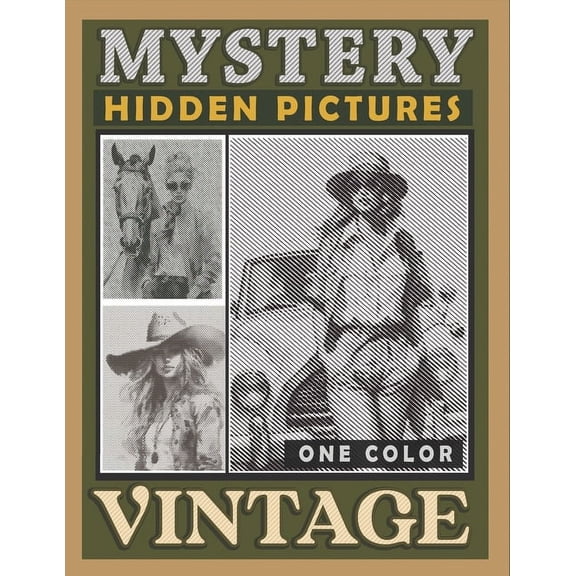 Spiroglyphics Dots Lines Spirals Mystery Dots Lines Spirals Hidden Pictures Vintage: Nostalgize Timeless Beauty with this One Color Coloring Book, Great , (Paperback)